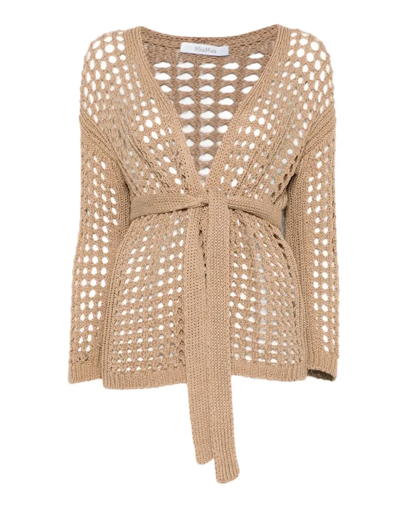 Max Mara Langärmeliger Mxpgelo Cardigan - Nude Nude