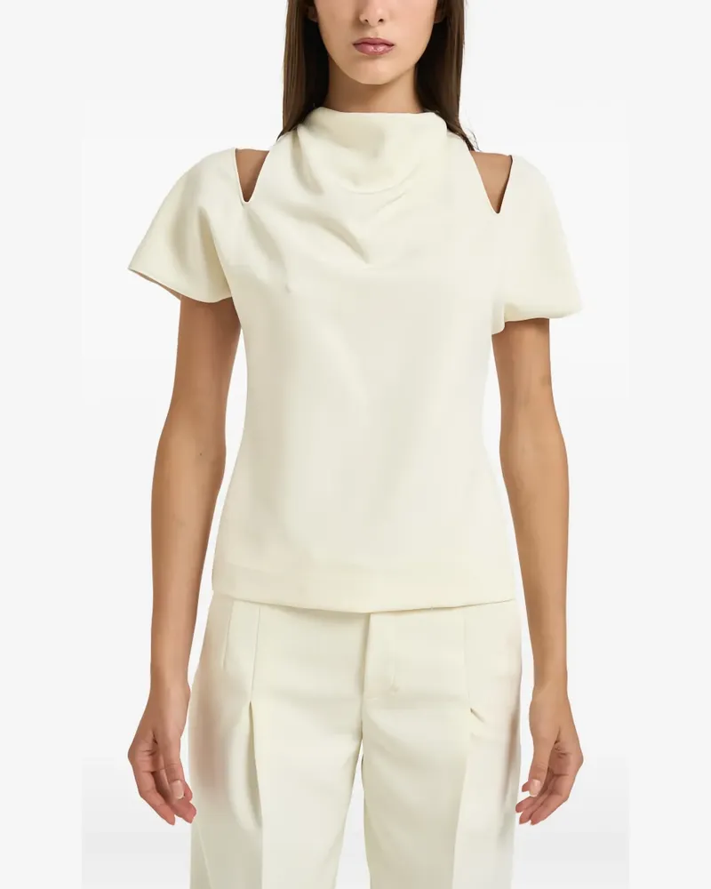 Federica Tosi Bluse mit Cut-Out - Nude Nude