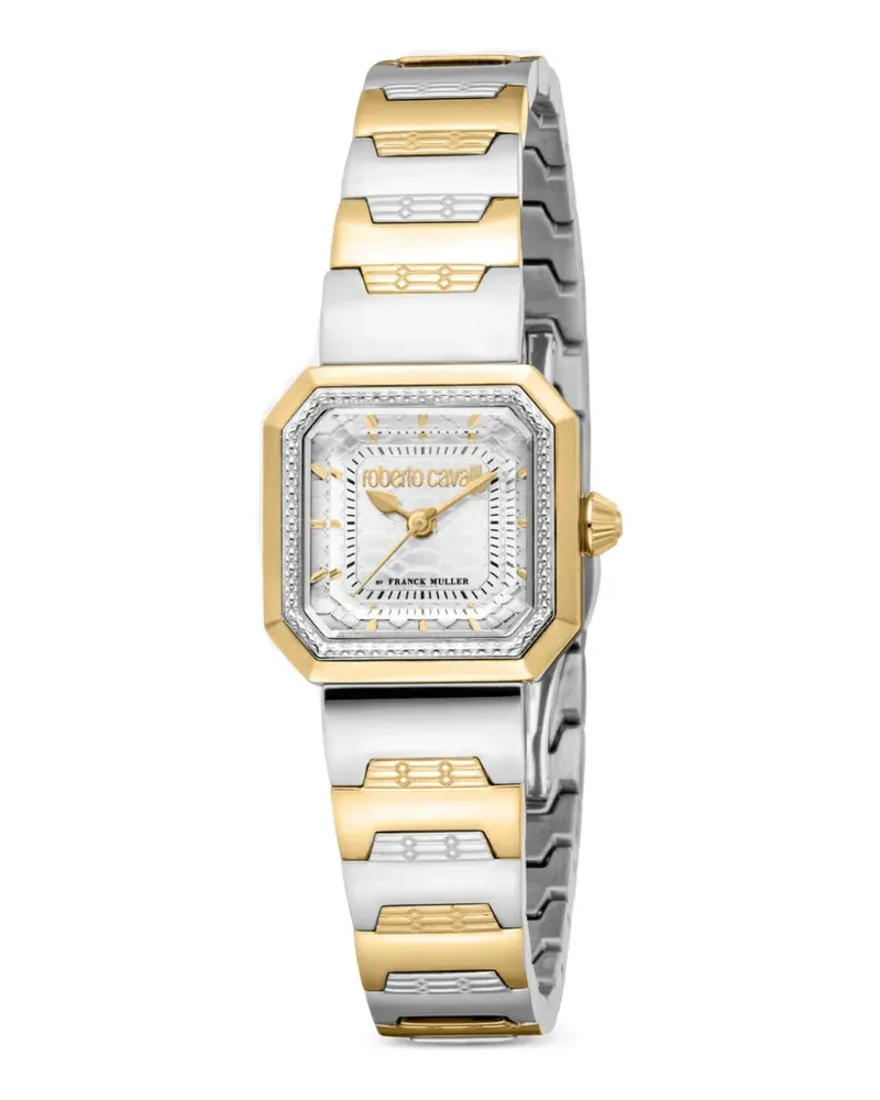 Roberto Cavalli Achteckige Armbanduhr 22mm - Weiß Weiß
