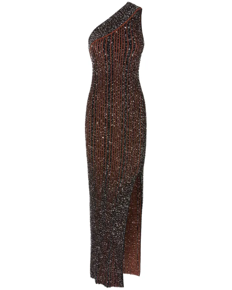 Missoni Geripptes Maxikleid - Schwarz Schwarz