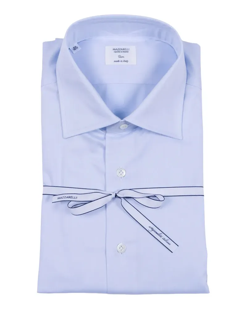 MAZZARELLI blue slim-fit shirt - Blau Blau