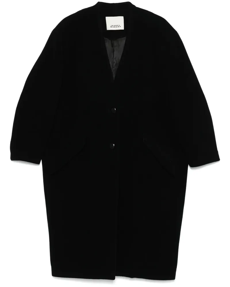 Isabel Marant Florane Mantel - Schwarz Schwarz