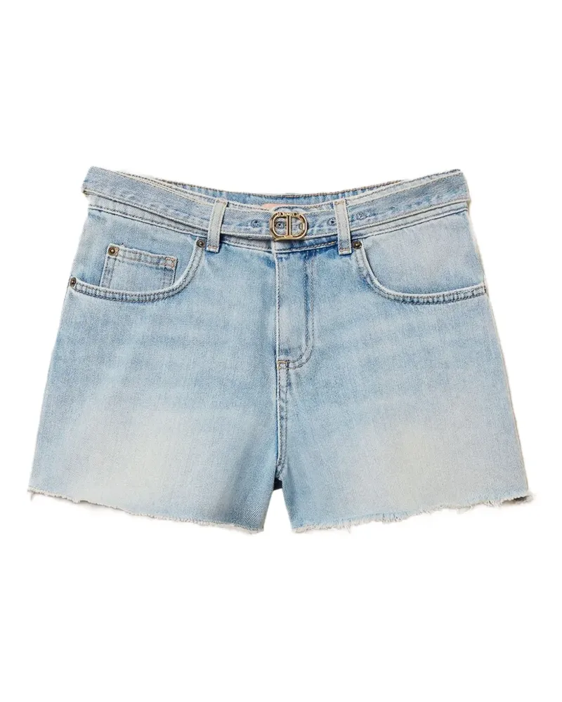 Twin-Set Jeans-Shorts mit Gürtel - 03498_DENIM CHIARO 03498_denim