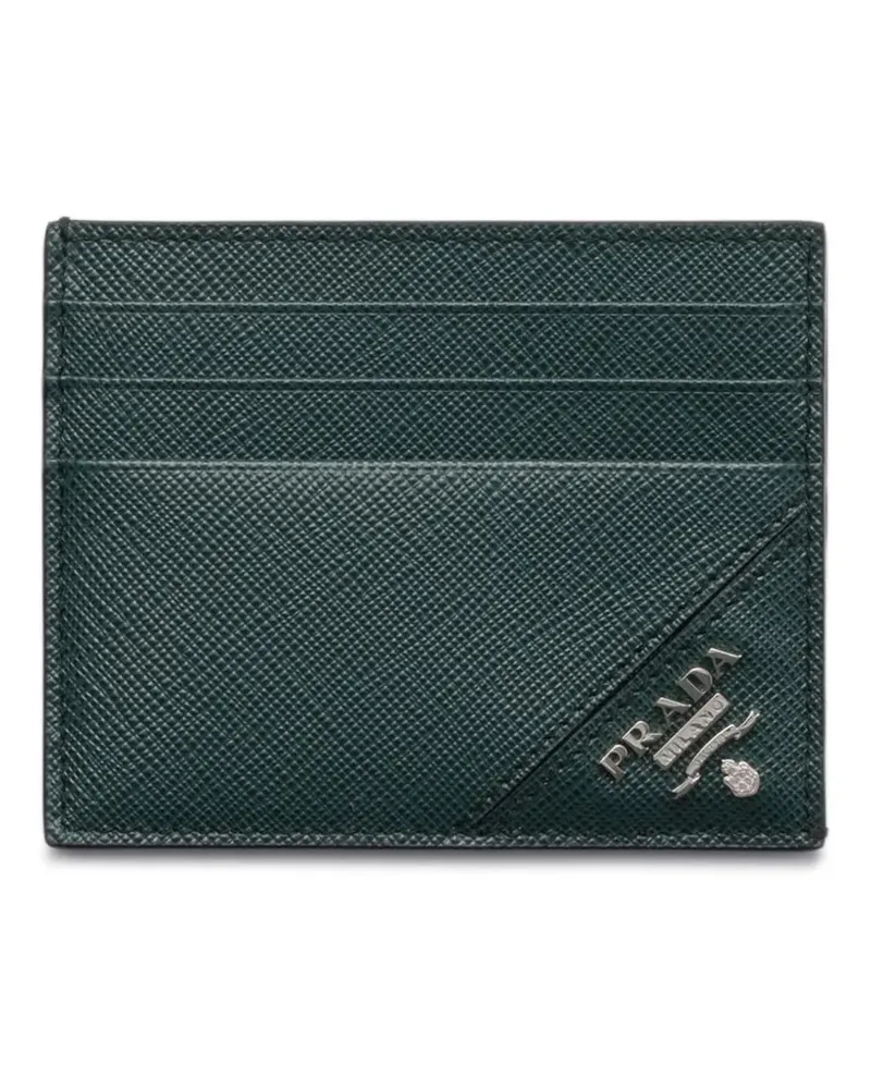 Prada Kartenetui aus Saffiano-Leder - Grün Grün