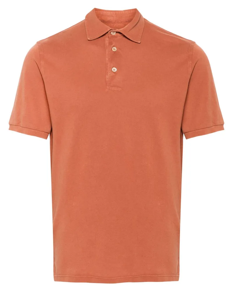 Fedeli Poloshirtkragen aus Pikee Orange