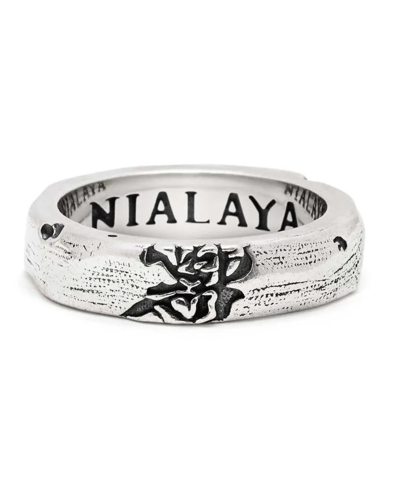 Nialaya Ring im Vintage-Style - Silber Silber