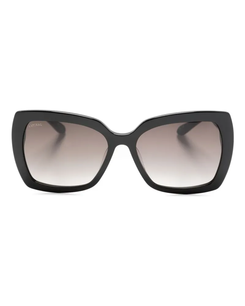 Aspinal of London Helene Oversized-Sonnenbrille - Schwarz Schwarz