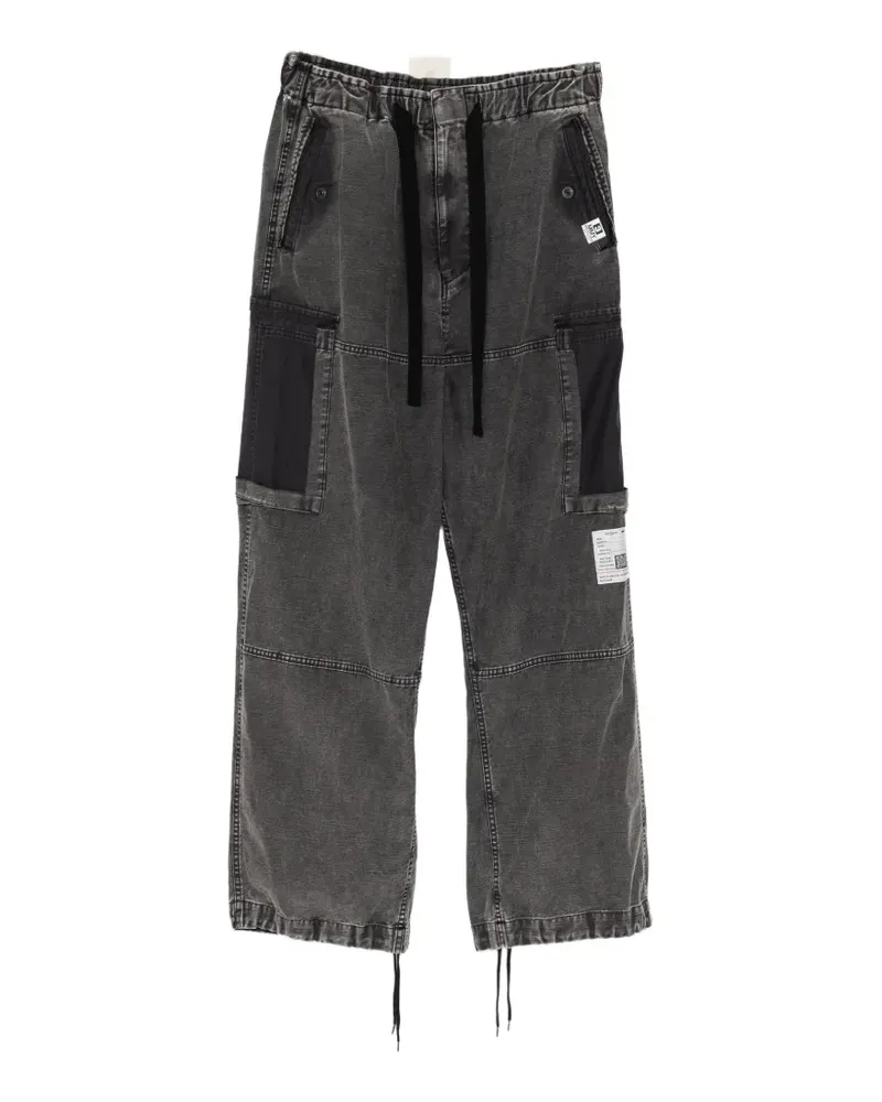 MIHARAYASUHIRO cotton satin cargo pants - Grau Grau