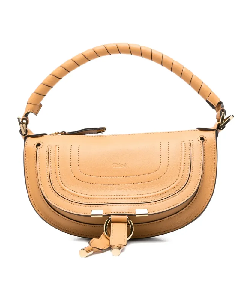 Chloé mini Marcie stitched tote bag - Nude Nude