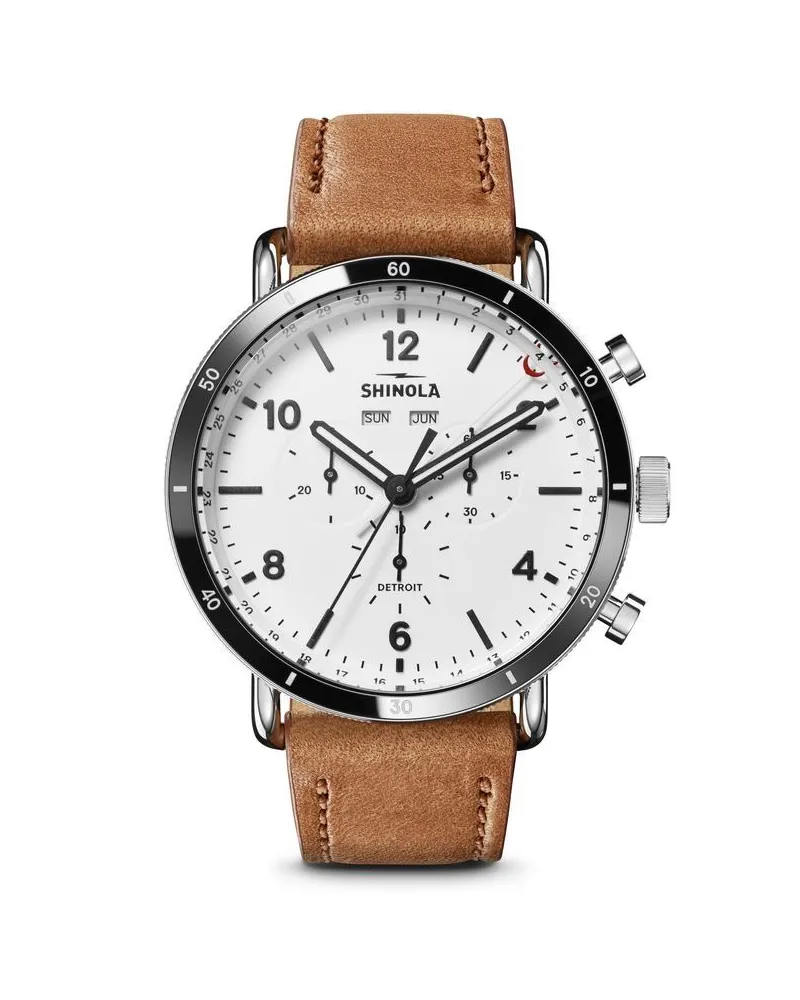 SHINOLA Canfield Sport Chronograph 45mm - Weiß Weiß