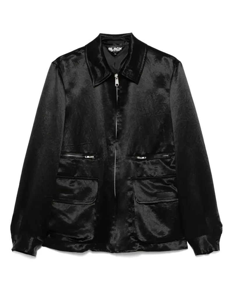Comme des Garçons Jacke in Satinoptik - Schwarz Schwarz