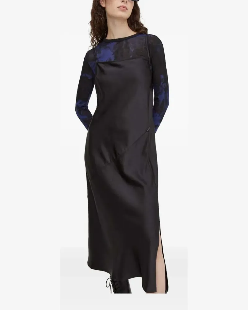G-STAR RAW Camisole-Kleid aus Satin - Schwarz Schwarz