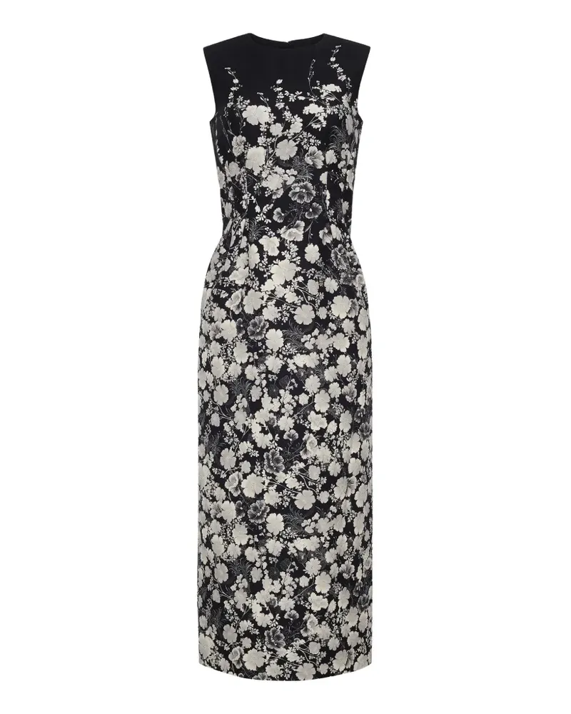 Adam Lippes Ophelia floral-jacquard dress - Schwarz Schwarz