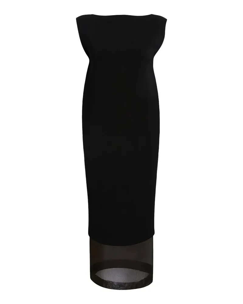 KHAITE Malik Midikleid - Schwarz Schwarz