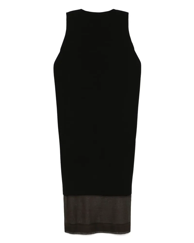 KHAITE Malik Midikleid - Schwarz Schwarz