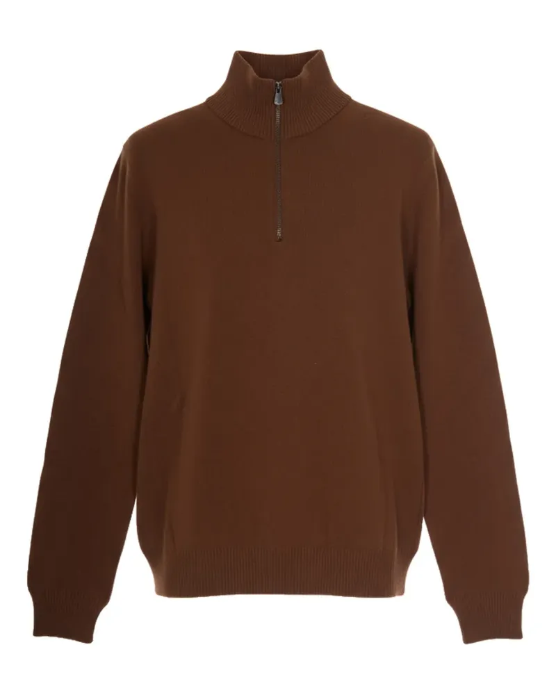 Alpha Studio Klassischer Kaschmirpullover - Braun Braun