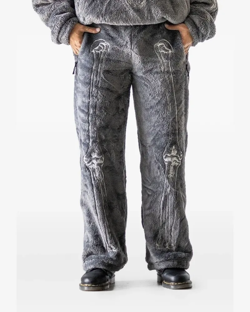 Doublet zip detail graphic trousers - Grau Grau