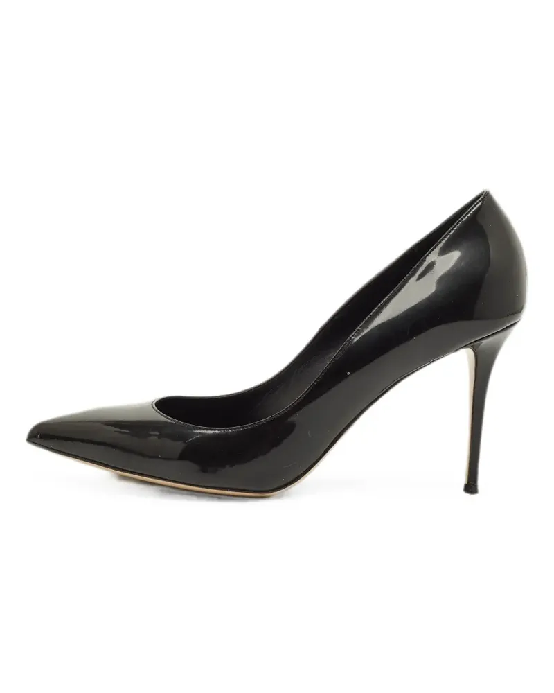 Le Silla patent leather pointed-toe pumps - Schwarz Schwarz