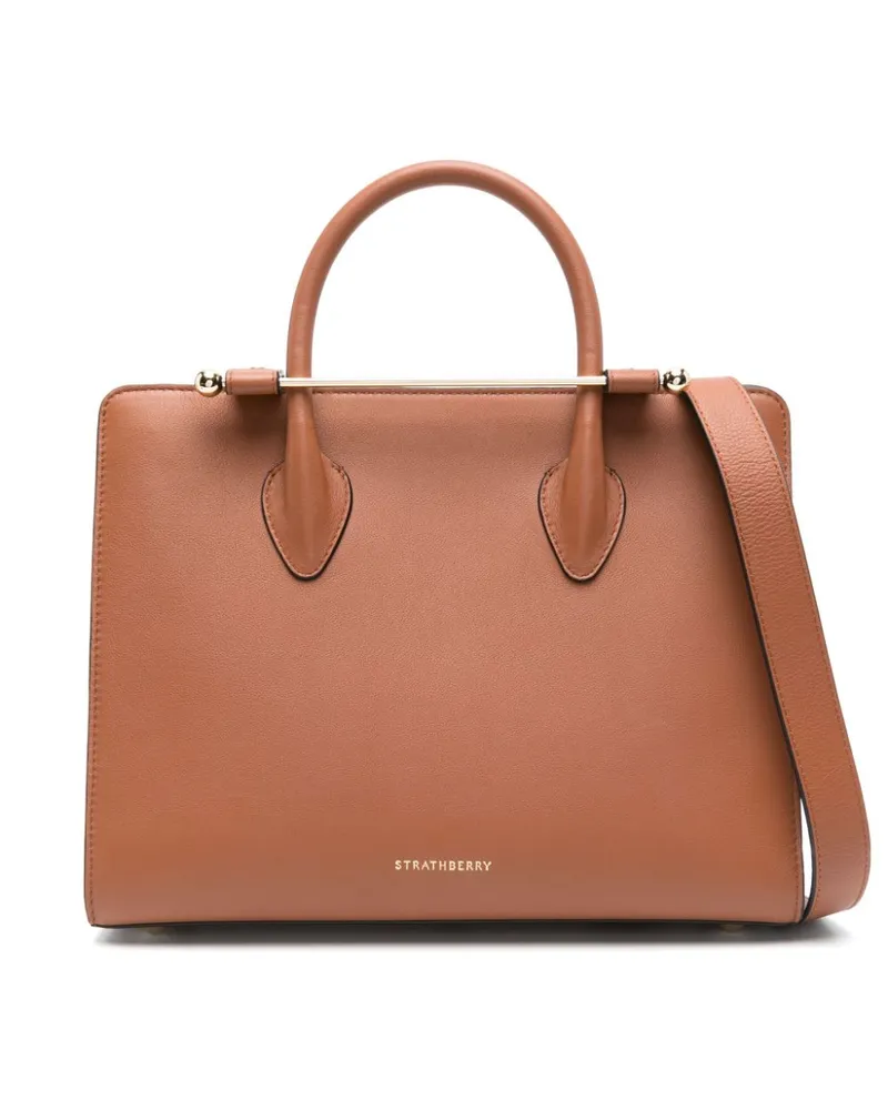 Strathberry Midi Tote Bag - Braun Braun