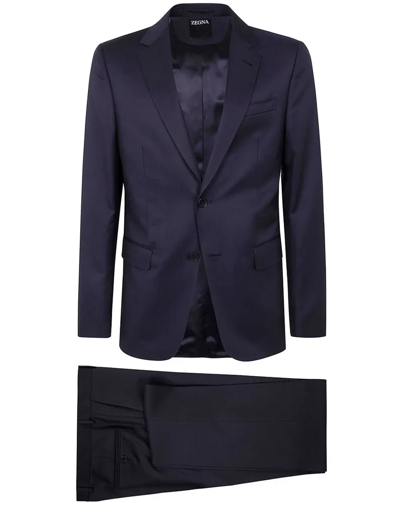 Ermenegildo Zegna Einreihiger Anzug - Blau Blau