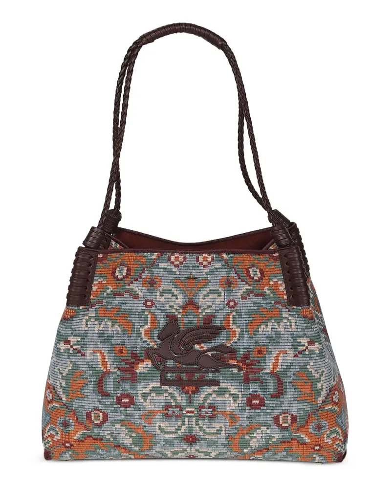 Etro medium Pegaso Libra tote bag - Braun Braun