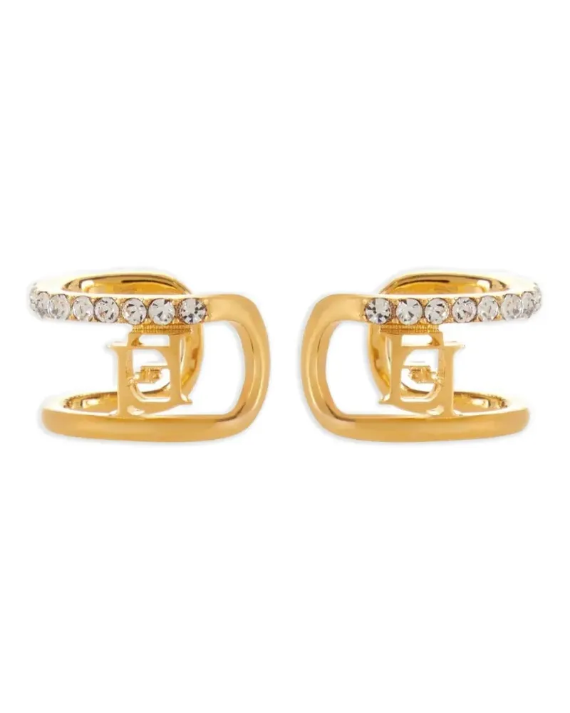 Elisabetta Franchi Ohrringe mit Kristallen - Gold Gold