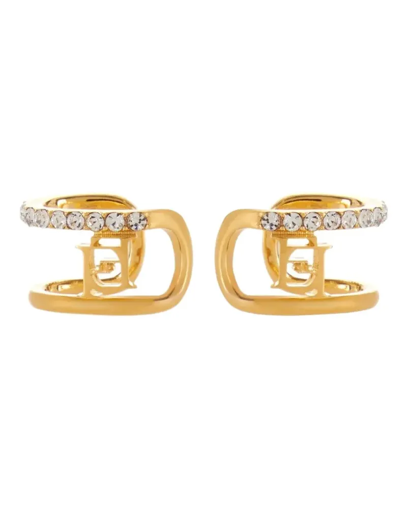 Elisabetta Franchi Ohrringe mit Kristallen - Gold Gold