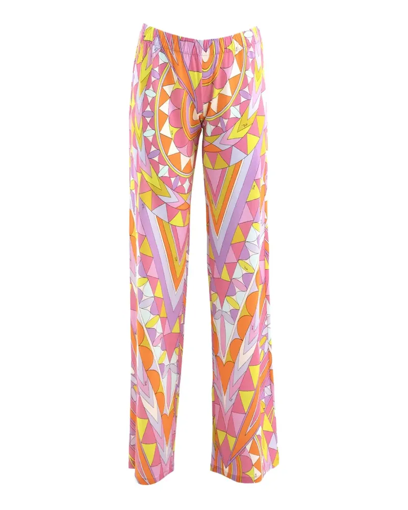 Emilio Pucci geometric-print trousers - Rosa Rosa