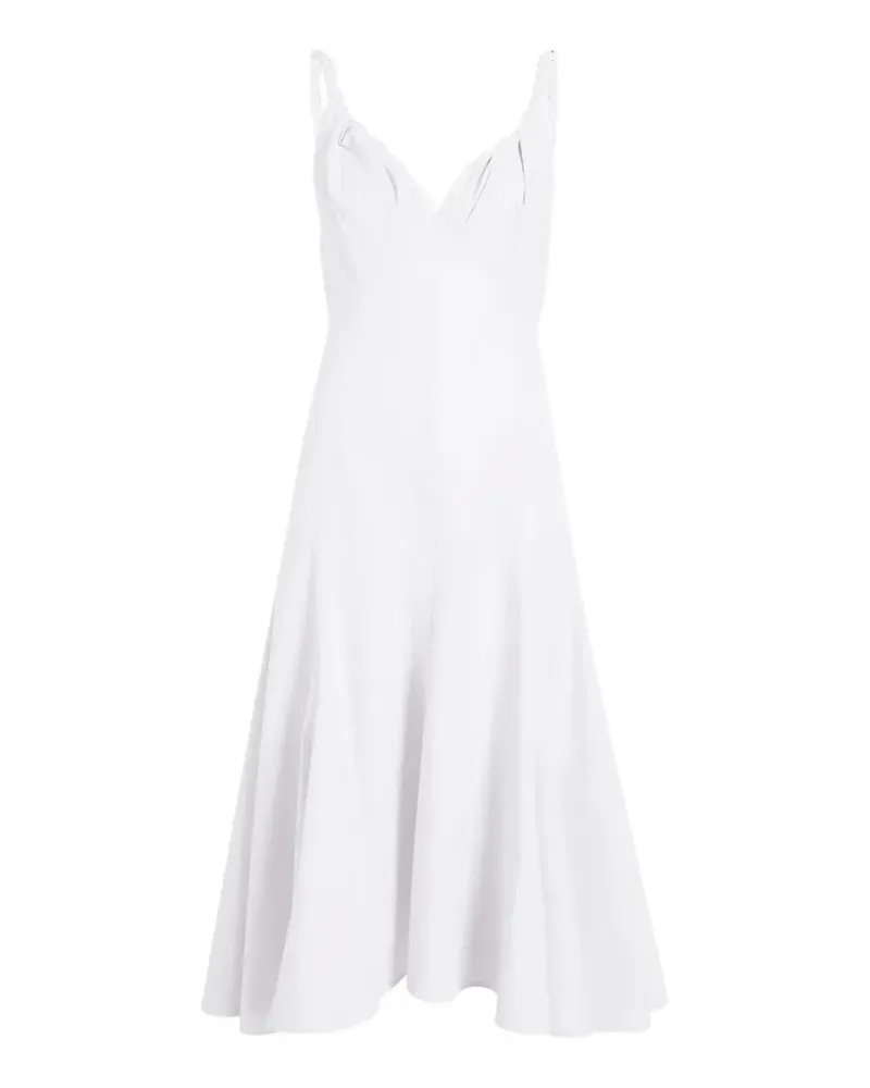Proenza Schouler Leo twisted-strap midi dress - Weiß Weiß