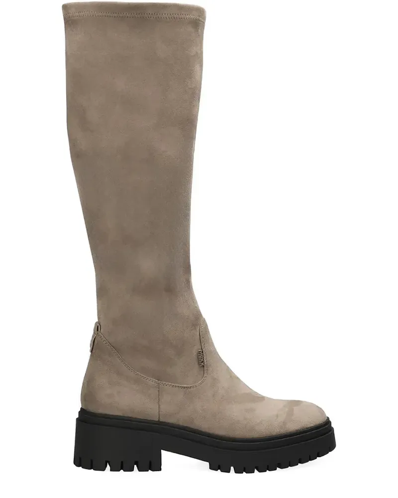 Mexx lug-sole tall boots - Nude Nude