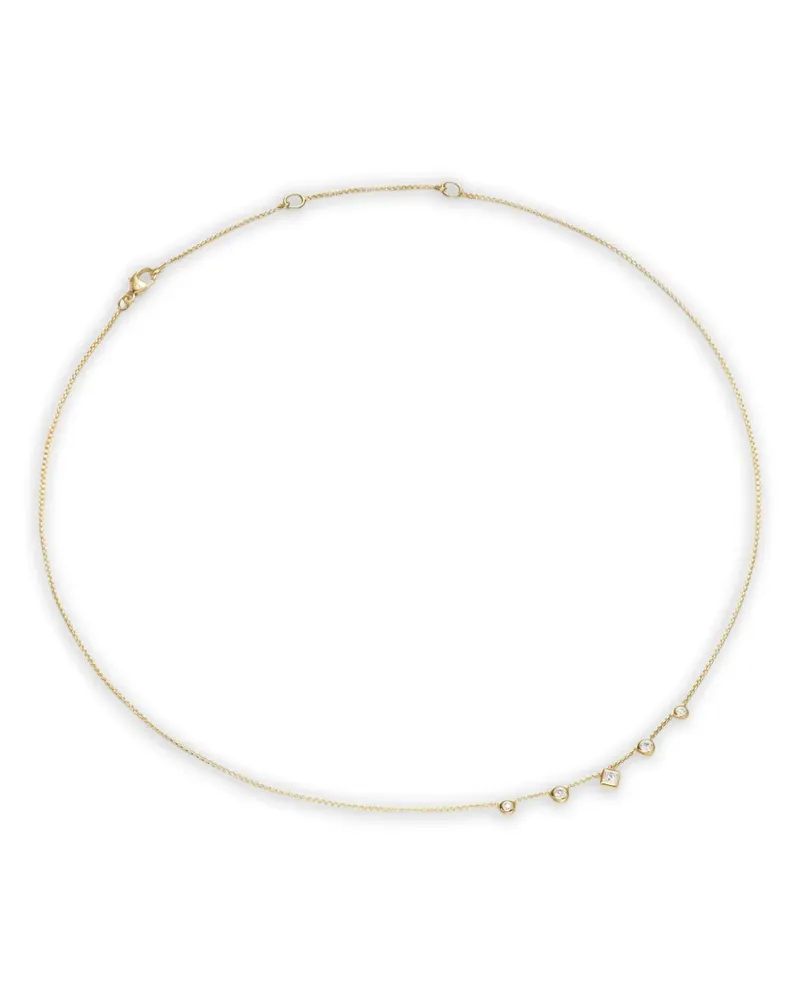 David Yurman 18kt Petite Modern Renaissance Gelbgoldhalskette mit Diamanten Gold