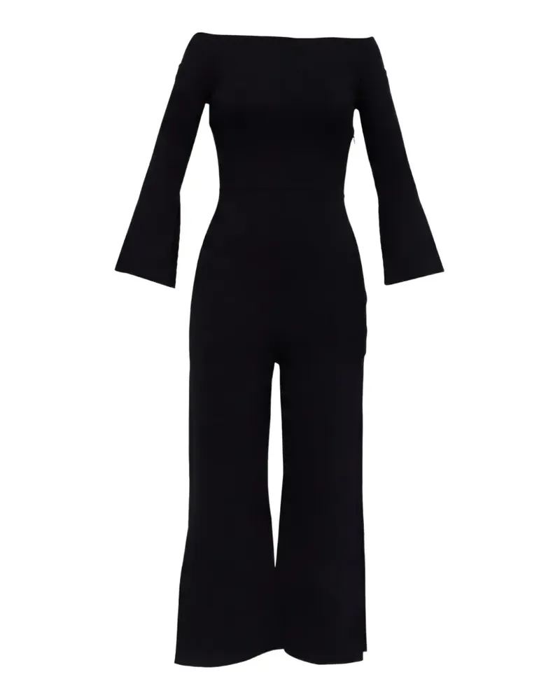 Roland Mouret Bateau Jumpsuit mit Ausschnitt - Schwarz Schwarz