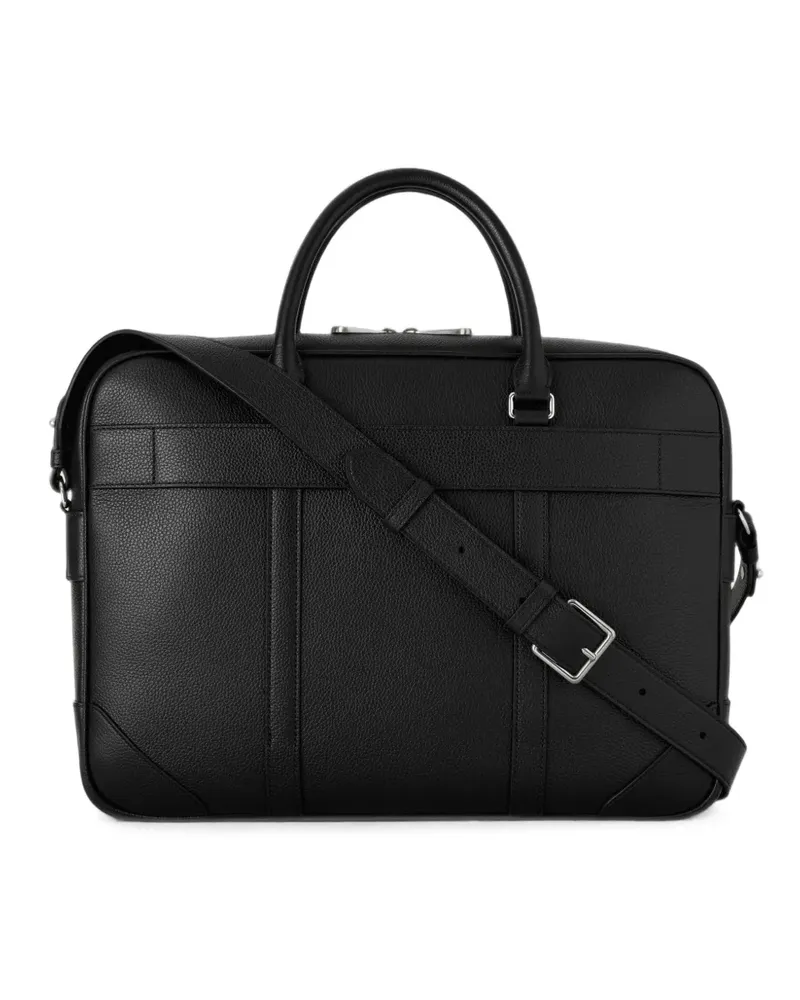 Mulberry Heritage grain leather briefcase - Schwarz Schwarz