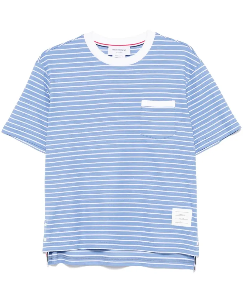 Thom Browne Klassisches T-Shirt - Blau Blau
