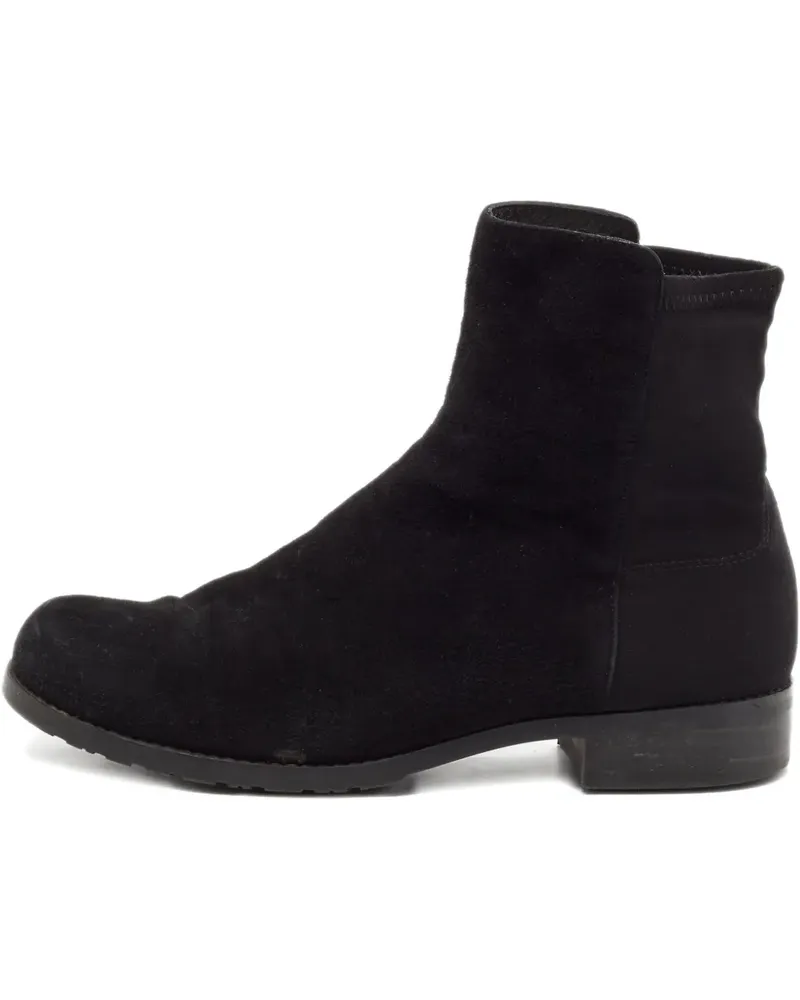 Stuart Weitzman Stiefeletten mit runder Kappe - Schwarz Schwarz