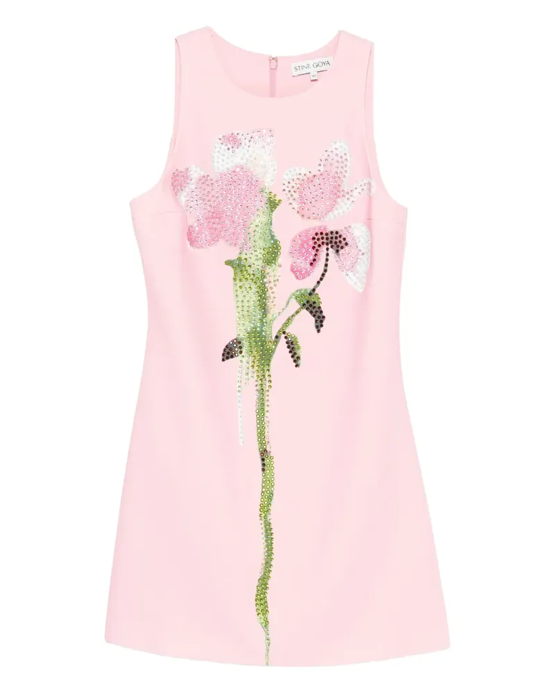 Stine Goya Minikleid mit Kristallen - Rosa Rosa