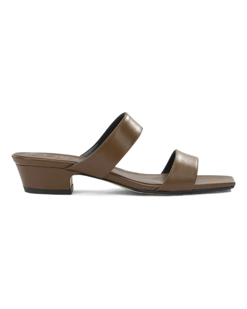 aeyde Kemi square-toe sandals - Braun Braun