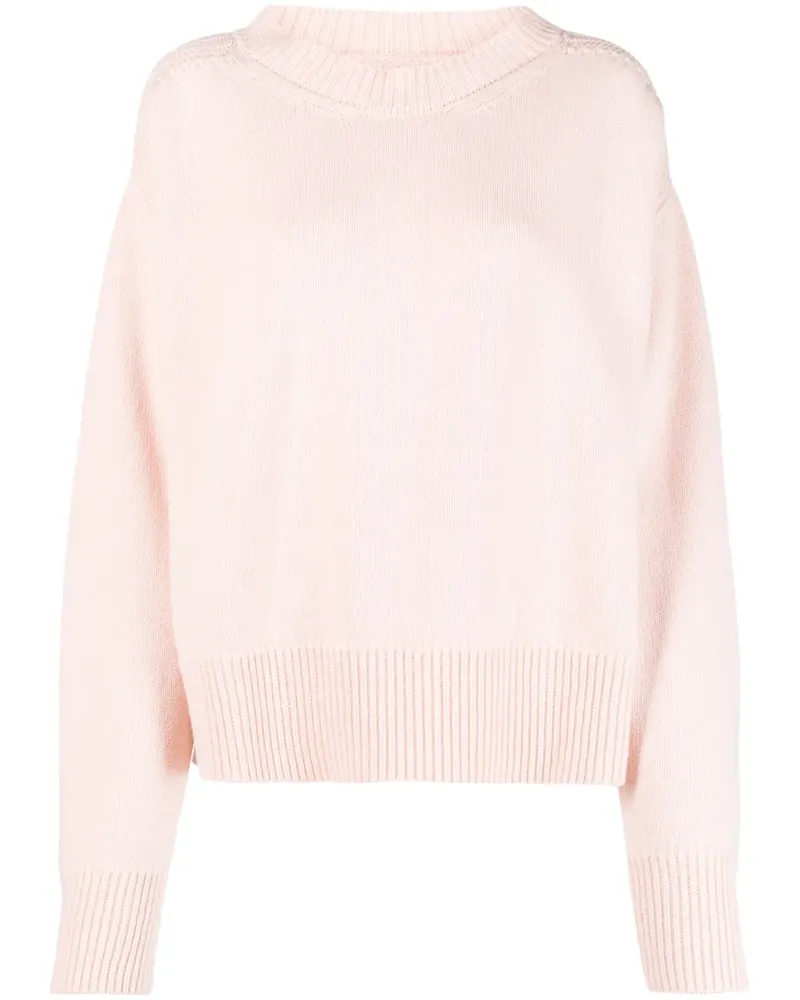 Sa Su Phi Kaschmirpullover mit Cut-Out - Rosa Rosa