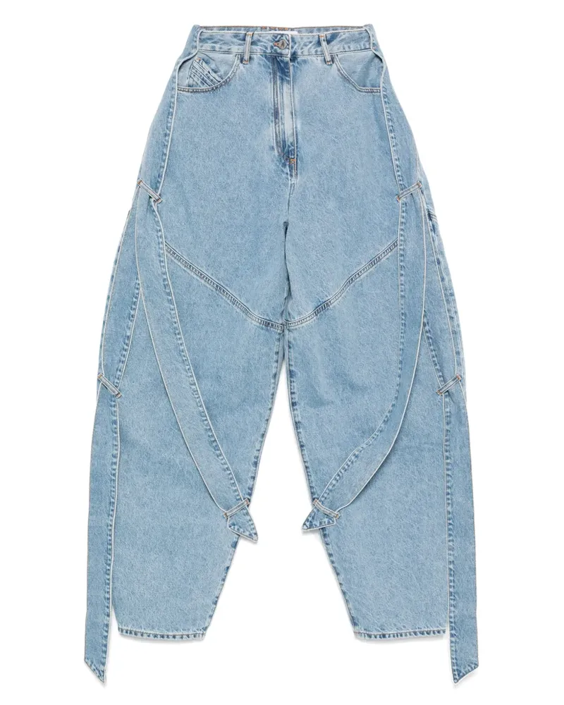 ATTICO Jeans mit Kordelzug - Blau Blau
