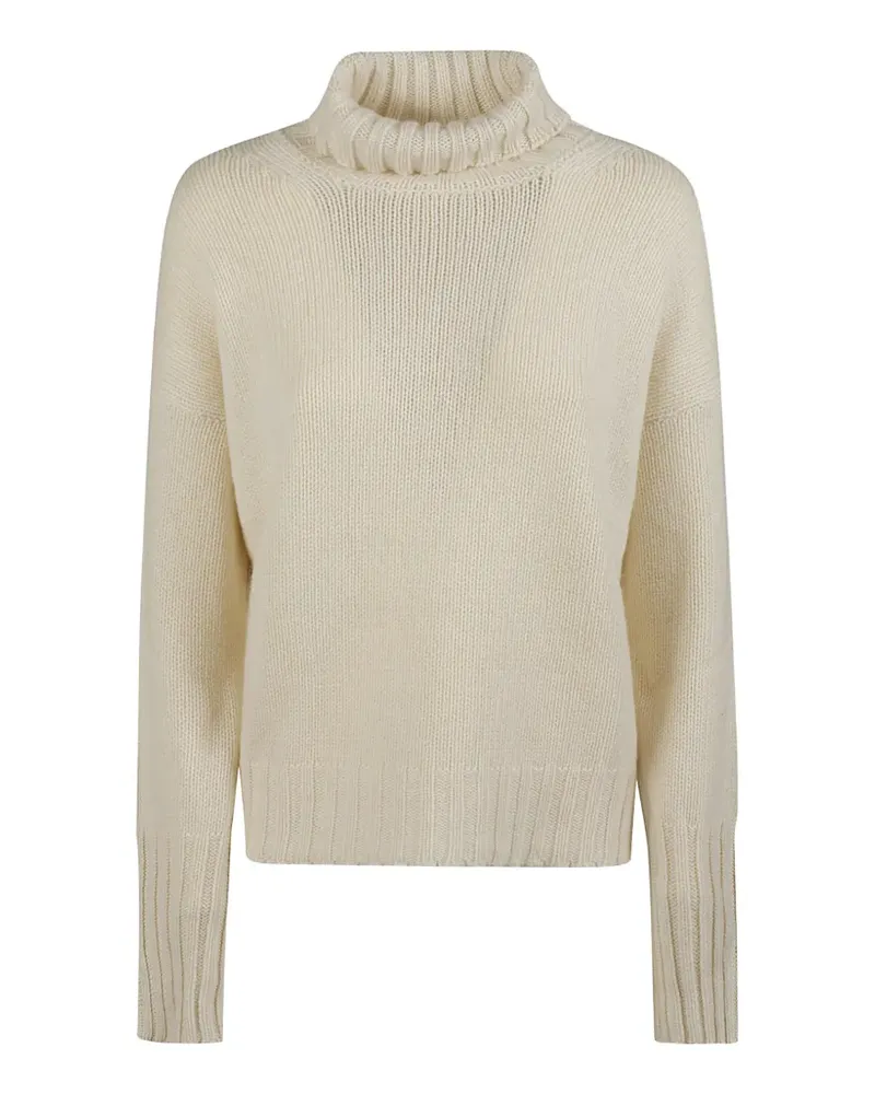 ARAGONA Gerippter Rollkragenpullover - Nude Nude
