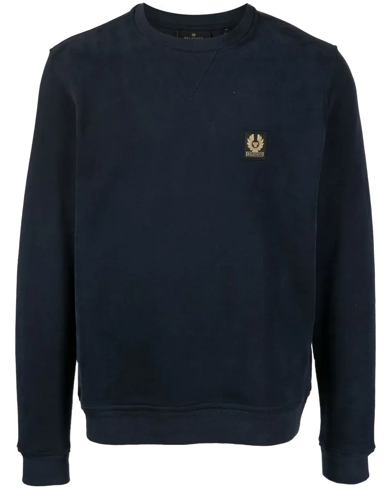 Belstaff Sweatshirt mit Logo-Patch - Blau Blau