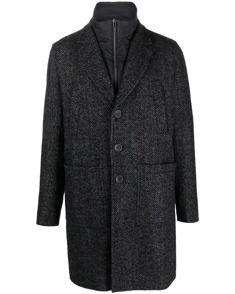 Herno Nottingham Ecoage Mantel - Schwarz Schwarz