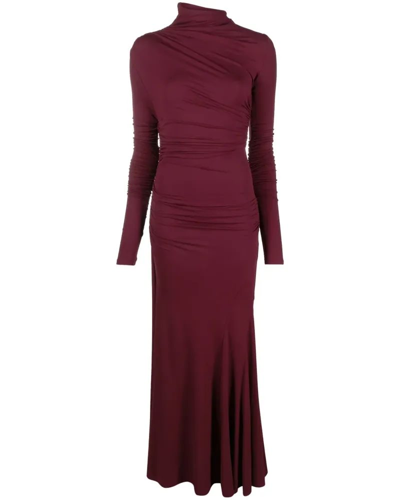 TOVE Gerafftes Africa Maxikleid - Rot Rot