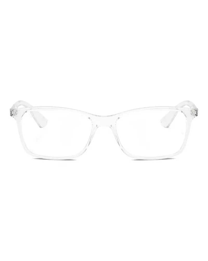 Ray Ban Brille mit eckigem Gestell - Weiß Weiß