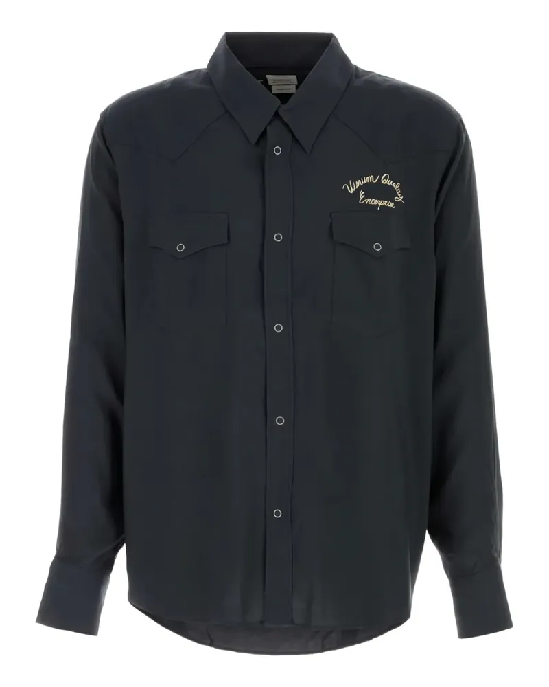 Visvim Slate Hemd - Schwarz Schwarz