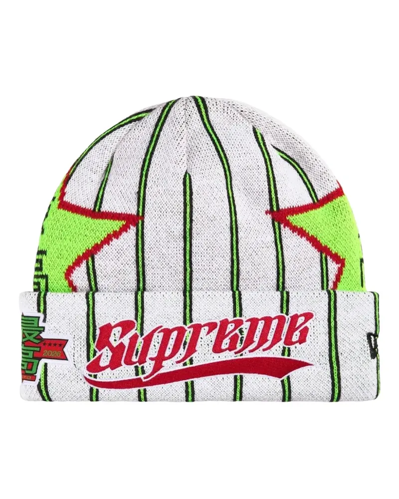 Supreme Being x New Era star-print beanie hat - Weiß Weiß