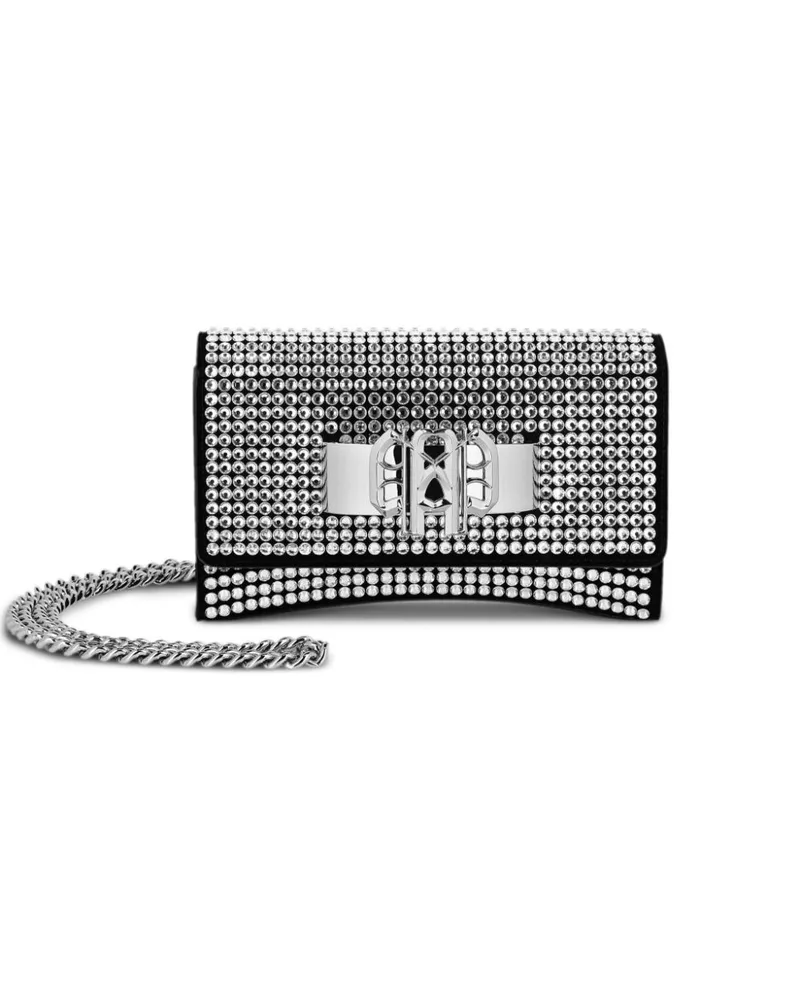 Philipp Plein Kleine Crystal Schultertasche - Schwarz Schwarz