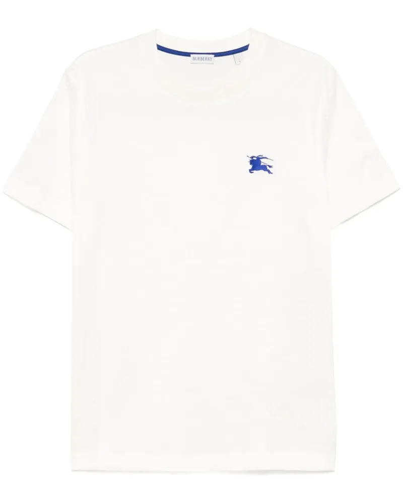 Burberry T-Shirt mit Equestrian Knight-Stickerei - Nude Nude