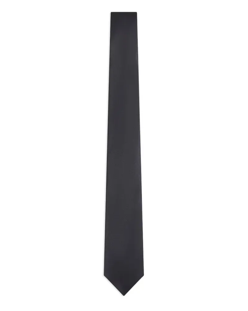 Giorgio Armani Seidenkrawatte aus Jacquard - Schwarz Schwarz