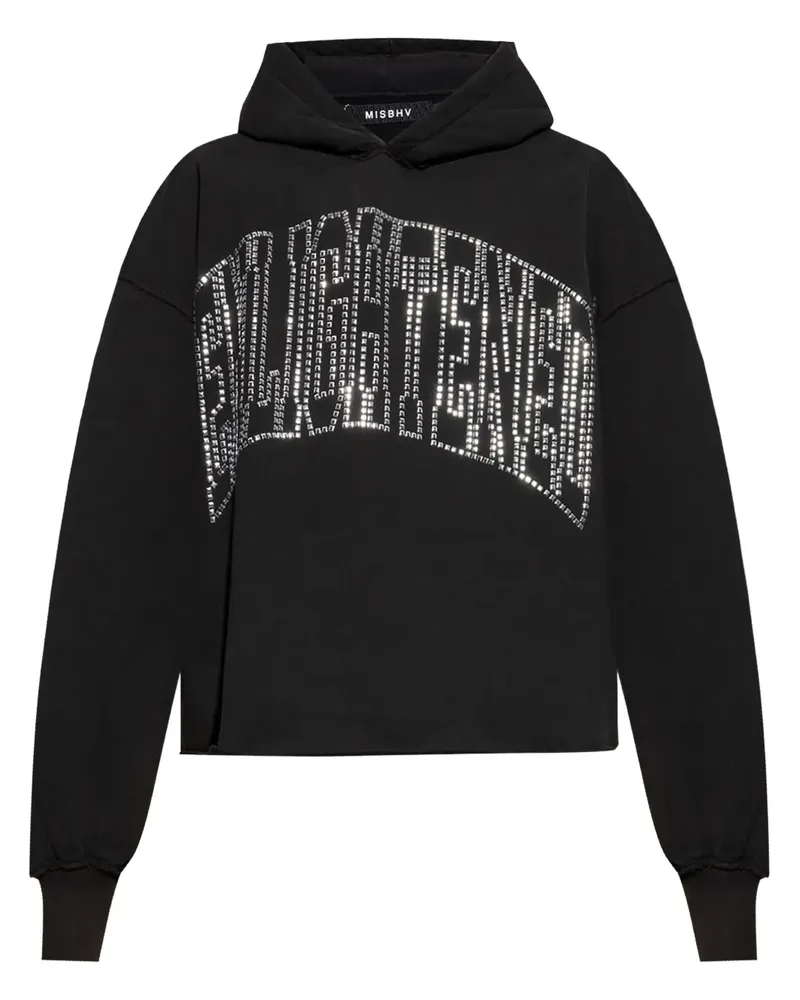 MISBHV Enlighted Cropped-Hoodie - Schwarz Schwarz